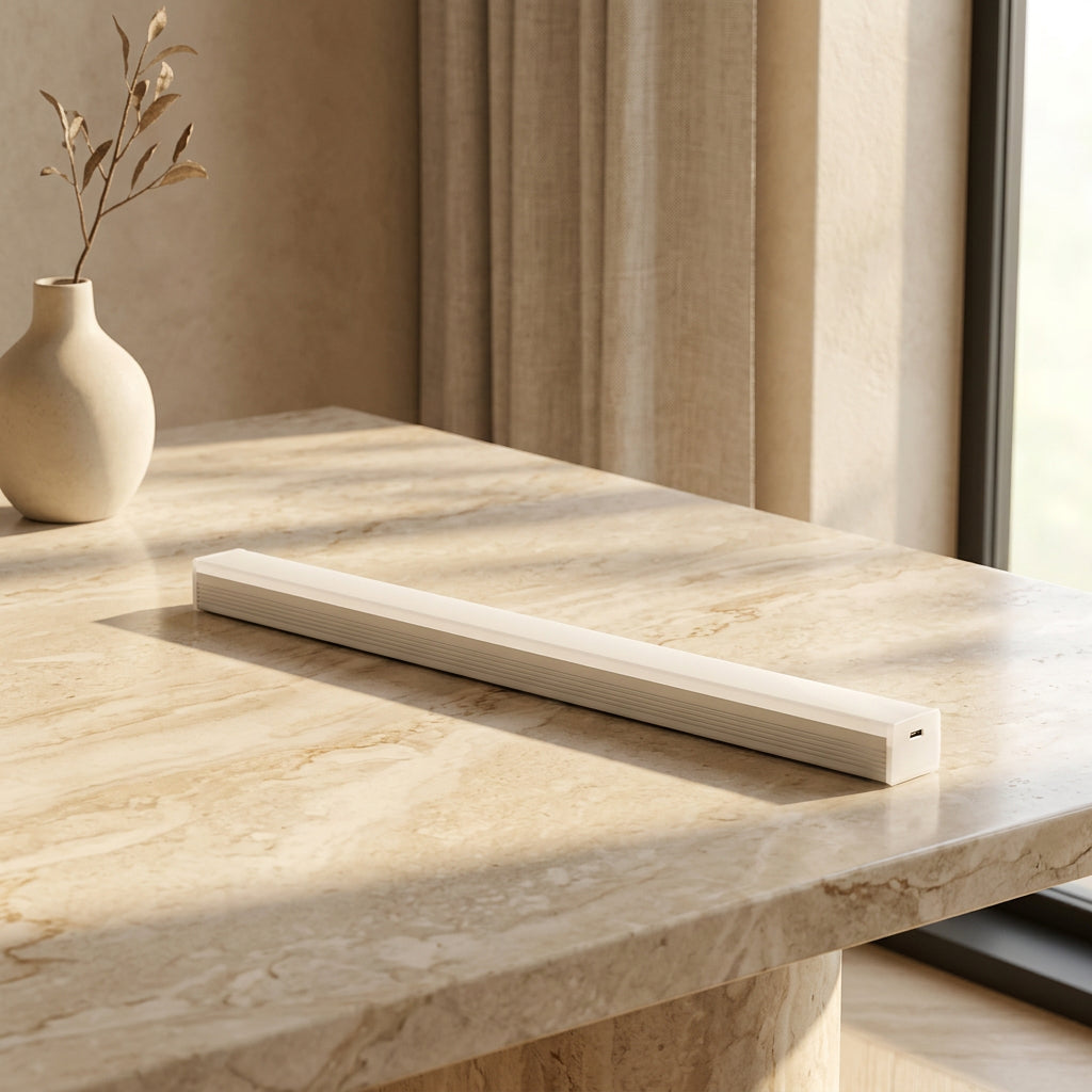 Rechargeable motion sensor LED cabinet light for kitchens and closets 