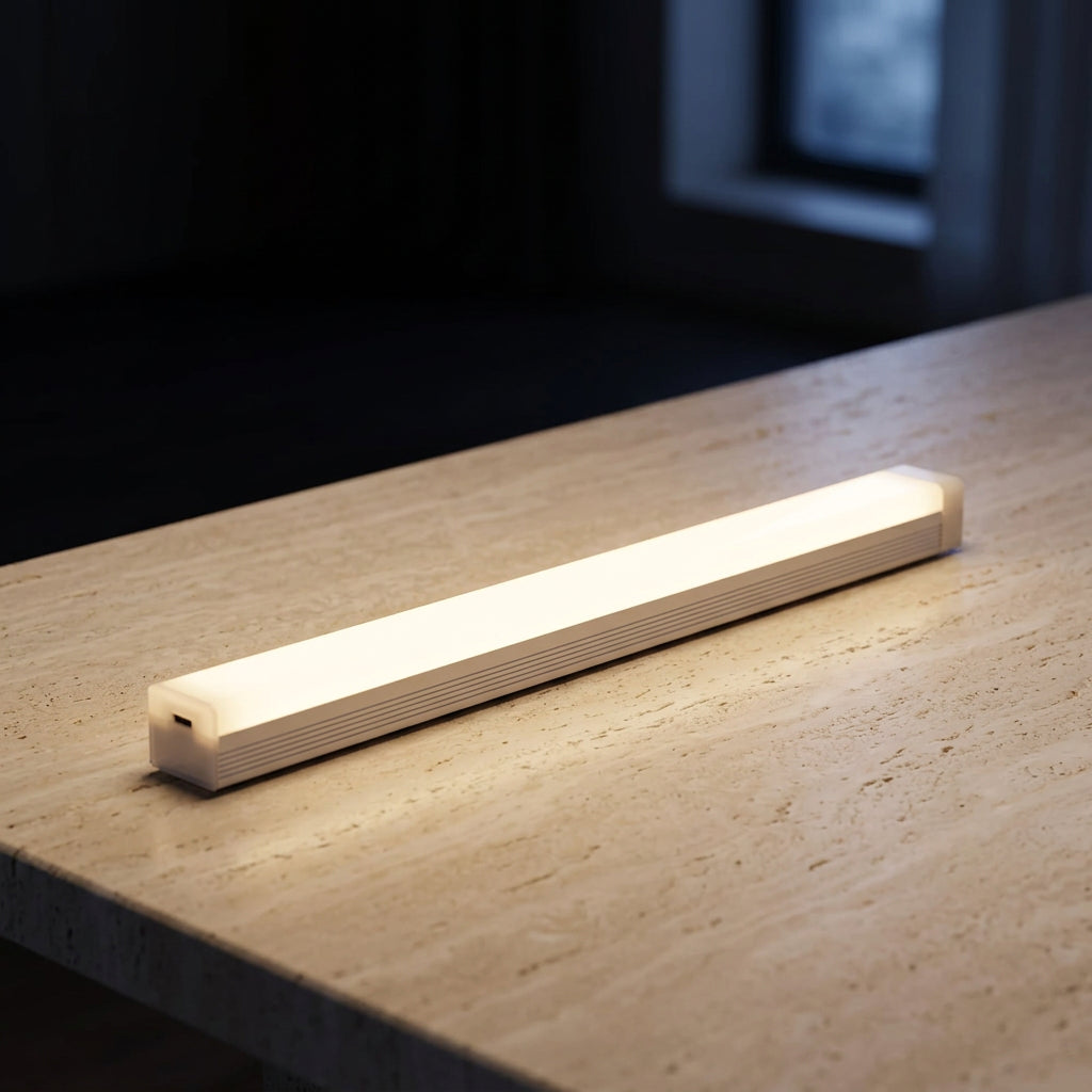 Rechargeable motion sensor LED cabinet light for kitchens and closets 
