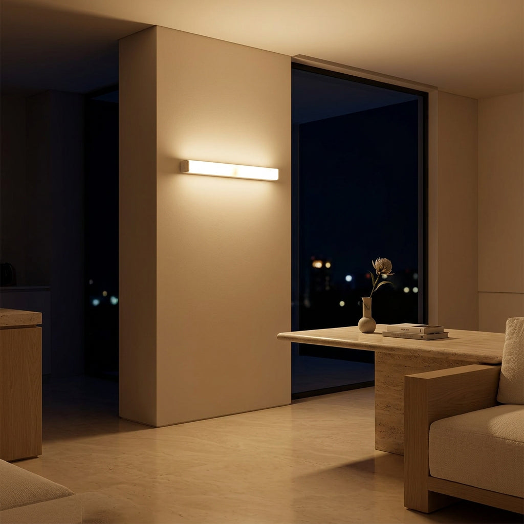 Rechargeable motion sensor LED cabinet light for kitchens and closets